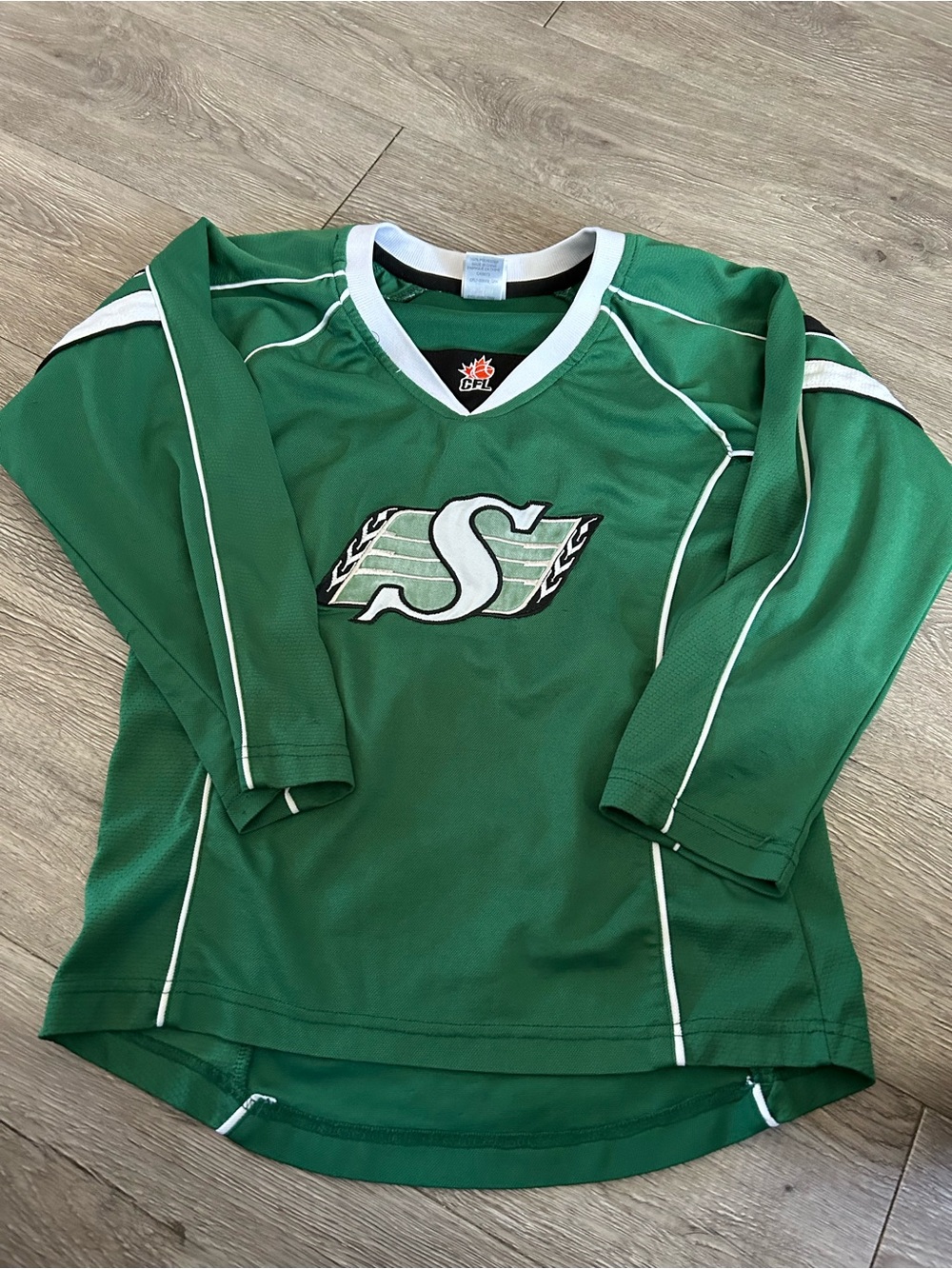 CFL Saskatchewan Roughriders Green Hockey Jersey